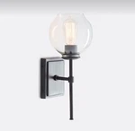 Pottery Barn Milo Organic Glass Wall Sconce Black Bronze New In Box Modern. Fixed Price $83.99.