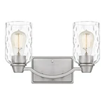 Acacia 2-LIGHT Bathroom Vanity In Brushed Nickel. Fixed Price $119.99.