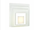 Transglobe Polished Chrome Led Wall Sconce With White Acrylic Shade Light. Fixed Price $85.00.