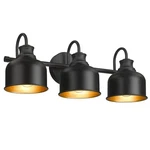 Bathroom 3-LIGHT Vanity Fixture Farmhouse Wall Sconce Barn Lights With Matte .... Fixed Price $136.68.