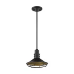 Nuvo Lighting Blue Harbor 10" Pendant, Dark Bronze/gold 60-7043. Fixed Price $74.98.
