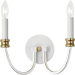 Maxim Lighting 11372WWTGL Charlton Wall Sconce Weathered White And Gold Leaf. Fixed Price $66.30.
