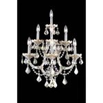 Elegant Maria Theresa Light 22" Royal Cut Sconce, Smoke 2800W7GT-GT-RC. Fixed Price $754.00.