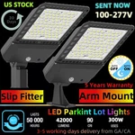 Led Parking Lot Lights 200W 300W - Universal Mount With Dusk Dawn Photocell. Fixed Price $109.00.
