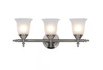 Hampton Bay Olgelthorpe 3-LIGHT Brushed Nickel Vanity New. Fixed Price $39.99.