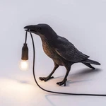 Aooxida Luluckly Raven Light Birds Table Lamps Bedroom Resin A, Black Stand. Fixed Price $43.99.