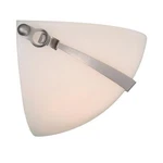 Winnsboro Brushed Nickel Pocket Wall Sconce Light 12.5-IN, Glass Shade. Fixed Price $40.00.