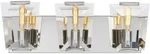 Brand New Minka Metropolitan 3 Light Bath Vanity Polished Nickel Finish FLG19. Fixed Price $162.49.