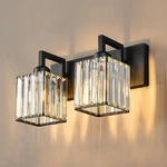 Modern Bathroom Vanity 2-LIGHTS Black Crystal Wall. Fixed Price $106.99.