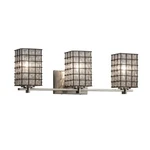 Justice Design Wire Glass Era 3-LIGHT Vanity, Nickel WGL-8443-15-GRCB-NCKL. Fixed Price $254.40.