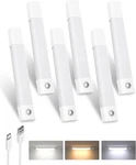 Ezvalo Closet Lights, 30 Led Rechargeable Under Cabinet 8INCH-6PACK, White. Fixed Price $37.41.