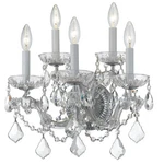 Crystorama Lighting Group 4404-CL-MWP Maria Theresa 5 16" Chrome. Fixed Price $327.02.