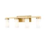 Z-lite Danica 29.5 In. 4-LIGHT Modern Gold Vanity-light With White Glass Shade. Fixed Price $44.99.