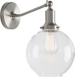 Wall Mount Single Sconce With 7.9" Globe. Fixed Price $12.90.