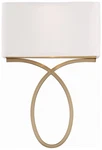 Crystorama Brinkley 15" High Vibrant Gold Wall Sconce. Fixed Price $200.00.