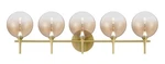 Eurofase Lighting 48919 Iissa 5 36"W Vanity - Gold. Fixed Price $844.00.