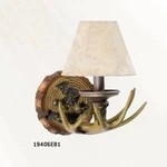 Accolade 8" Antler Horn Wall Light Fixture Sconce Lamp Cabin Country W/ Shade. Fixed Price $49.99.