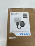 Kichler Avery 1-LIGHT Natural Brass Indoor Wall Sconce Clear Seeded Glass. Fixed Price $39.59.