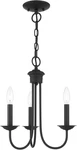 Lighting 42683-04 Steel Chandelier For Home Decor, 1 Black Ceiling. Fixed Price $167.99.