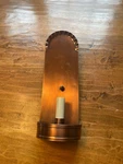 Irvin's Tinware Copper Wall Sconce - Primitive Country Lighting. Fixed Price $29.99.