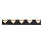 Maxim Lighting Revolve Led 5-LIGHT Bath Vanity, Black/gold 21605SWBKGLD. Fixed Price $498.00.