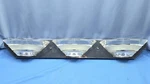 31 Lucite Ribbon Chrome Wall Light Fixture Vanity Acrylic Memphis Retro Modern. Fixed Price $174.99.