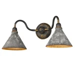 Golden Lighting 0877-BA2 Jasper 23"W Bathroom Vanity Antique Black. Fixed Price $198.00.