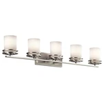 Kichler Lighting Hendrik Collection 5-LIGHT Brushed Nickel Bath/vanity. Fixed Price $427.93.