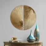 Madison Park Metal Gold Leaf Wall Cor, Modular Half Moon Design, Endless. Fixed Price $77.72.