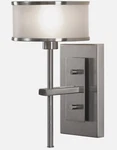 Murray Feiss Lighting WB1378BS Casual Luxury Wall Sconce Brushed Steel -open Box. Fixed Price $59.96.