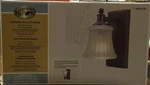 Hampton Bay Kenning 1-LIGHT Dutch Bronze Bath Sconce. Fixed Price $47.95.