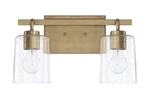 Capital Lighting Greyson Vanity, Aged Brass 128521AD-449 *new Open Box*. Fixed Price $71.54.