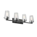 Home Decorators Creek Crossing 4-LIGHT Black Industrial Bathroom Vanity. Fixed Price $28.49.