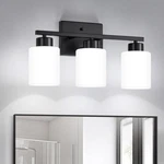 Fonmyim Black Bathroom Fixtures, Modern Vanity 3-LIGHT,. Fixed Price $75.77.