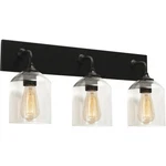 Afx Inc. WMMV2411MBBK William 3 Light Inch Black Bath Vanity Wall. Fixed Price $126.40.
