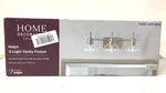 Home Decorators Halyn 23 In. 3-LIGHT Brushed Nickel Bathroom Vanity. Fixed Price $42.56.