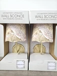 2 Karma Home Led Wall Sconce Remote Control Peacock Shades Viral. Fixed Price $160.00.