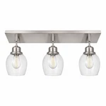Westinghouse 3 Light Vanity Wall Brushed Aluminum Clear Glass Bathroom Fix. Fixed Price $79.99.
