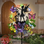 Hokfirm Solar Fairy Garden Stake Silhouette Butterflies Waterproof Decor. Fixed Price $52.99.