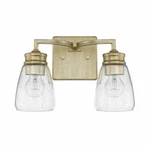 Capital Lighting 129021WG-453 Winter Gold 2-LIGHT 13"W Bathroom Vanity. Fixed Price $62.97.