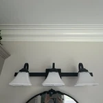 Minka Lavery Ml 6813 Black Agilis 3-LIGHT 32"W Bathroom Vanity. Fixed Price $139.99.