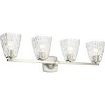 Kichler Marant 4 Light Wall Mt Bath Arm, Brushed Nickel/cased Opal - 55217NI. Fixed Price $379.99.