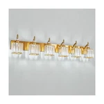 Crystal Vanity Lights - Gold 6 Modern Bathroom Fixtures Ov.... Fixed Price $279.78.