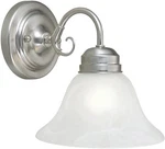 Millbridge 1-LIGHT Satin Nickel Wall Mount Sconce Color/finish Family 511618. Fixed Price $44.95.