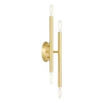 Livex Lighting Soho 4-LIGHT Modern Metal Ada Wall Sconce Satin Brass. Fixed Price $105.99.