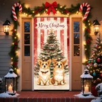 Christmas Front Decoration Set, Indoor Outdoor Holiday Porch Display Wit.... Fixed Price $10.77.