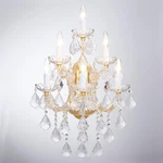 Elegant 6-LIGHT Crystal Wall Sconce Gold Maria Theresa Chandelier Fixture. Fixed Price $316.99.