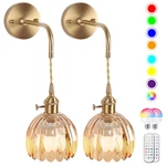 Eidearay Vintage Battery Operated Wall Sconces Sets Of Twoindoor Not Hardwired. Fixed Price $132.40.