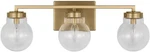 Generation Lighting Renny Brushed Satin Gold 3LIGHT Vanity 4001803-848. Fixed Price $38.23.