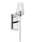 Kichler Alton 1-LIGHT Chrome Bathroom Wall Sconce With Seeded Glass Shade. Fixed Price $54.25.